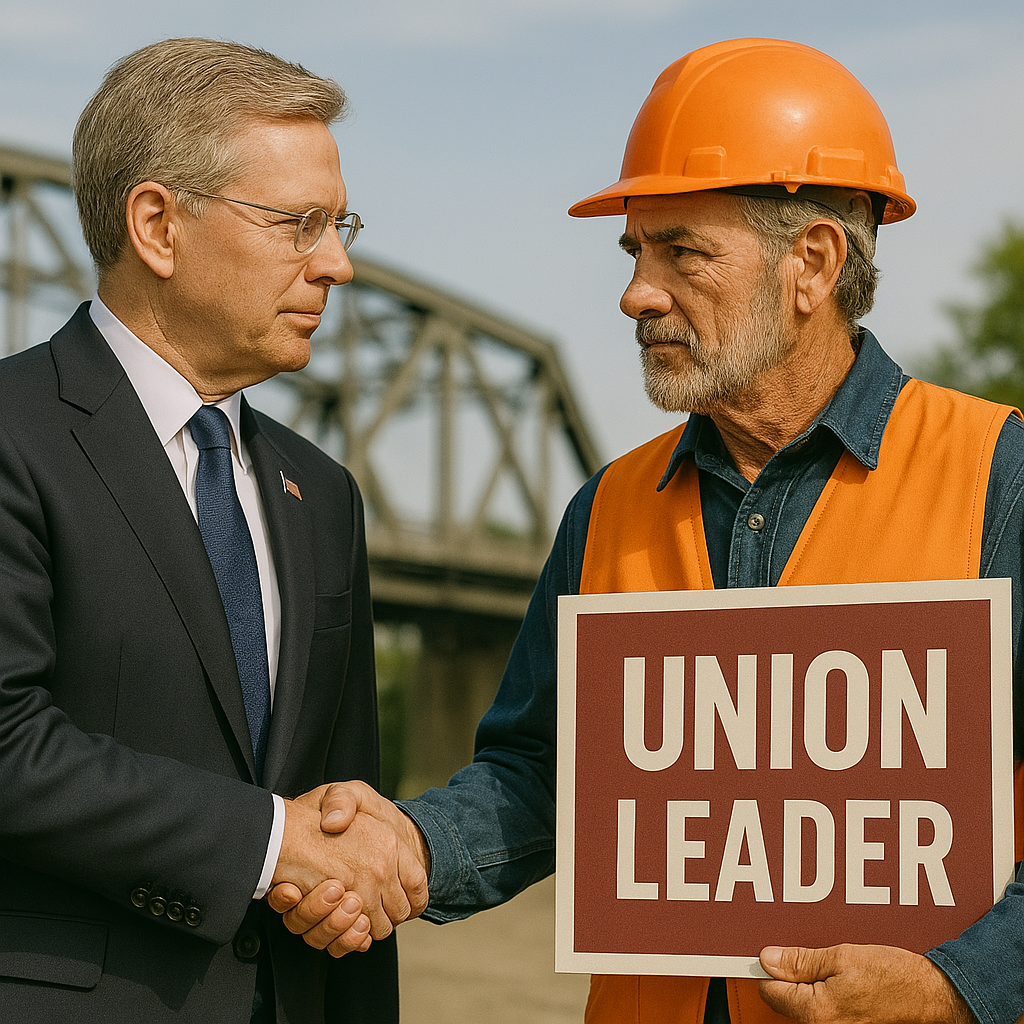 An-image-mimicking-CFMEU-Leader-and-a-government-official